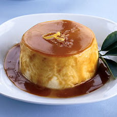 Chilled Lemon Souffles with Caramel Sauce