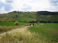 Walking the Tuscan trails.