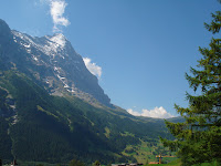 The Eiger and Kleine Scheidegg from Grindelwald