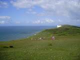 Walking across Tennyson Down.