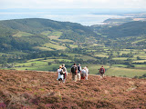 On Exmoor - views across the Severn Estuary to Wales.