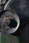 Engine front before restoration.