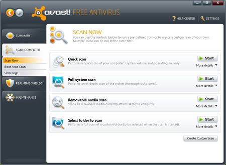 Avast! Free Antivirus 5.0.594