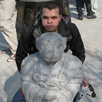 South Koreans love laughing at Americans doing an impersonation of a monkey behind a monkey soldier statue.