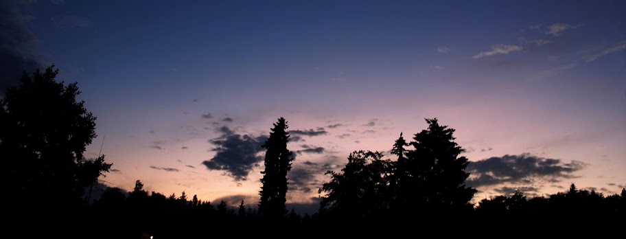 Pravděpodobně vulkanický soumrak 13.7.2009 ve 21:40 SELČ