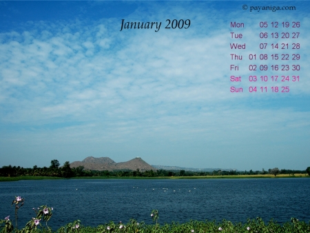 Desktop Calendar: January 09