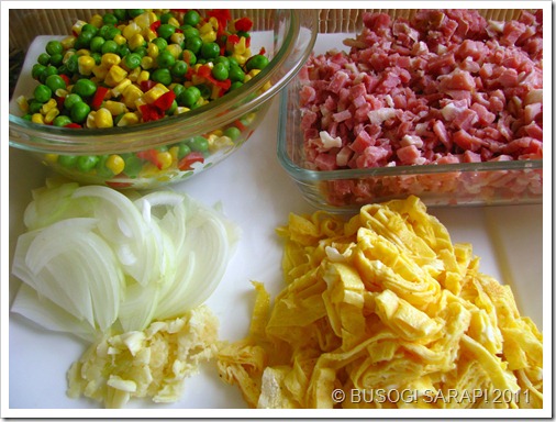 FRIED RICE INGREDIENTS© BUSOG! SARAP! 2011