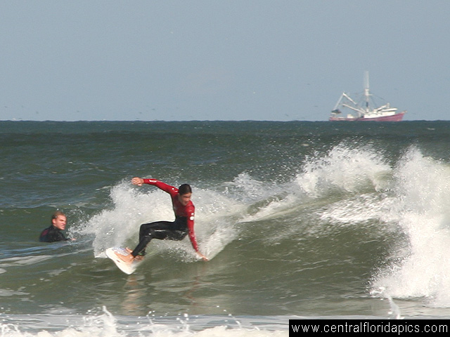 Surfing at New Smyrna Beach