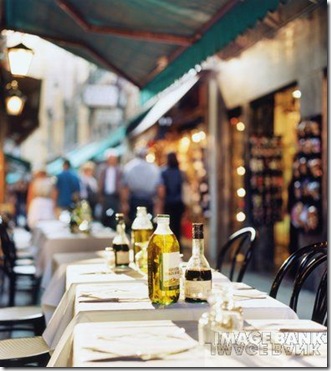 sidewalk cafe table
