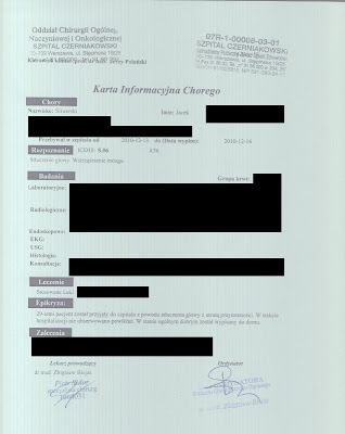 Karta Informacyjna Chorego