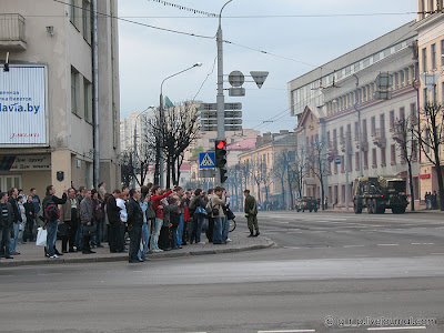 Репетиция парада. Дорога. 