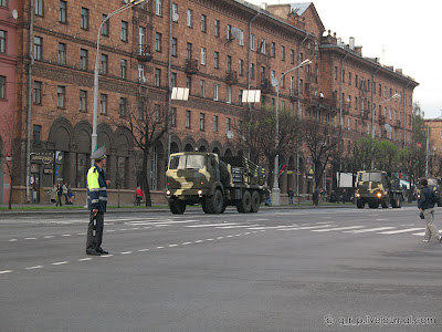 Репетиция парада. Дорога. 