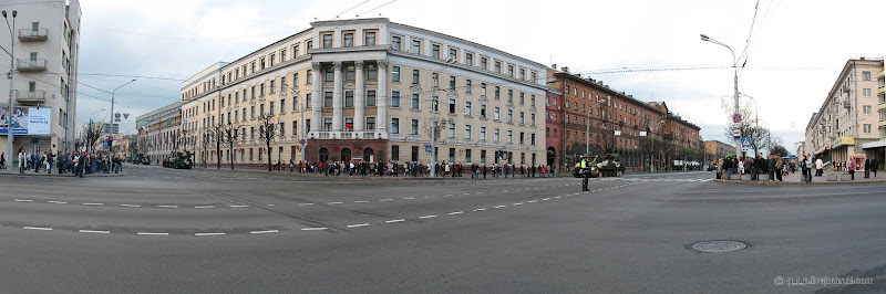 Репетиция парада. Дорога. 