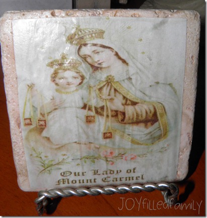 Our Lady of Mt Carmel Tile