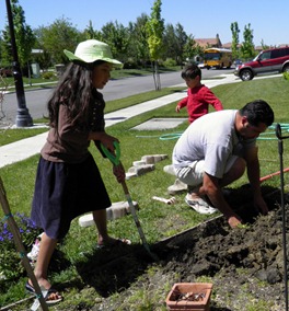 gardening with dad