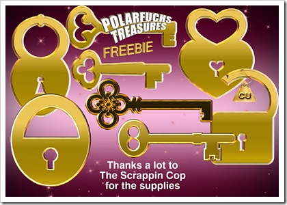 digital scrapbooking freebies   “Lock it in Gold” – Freebie (CU)