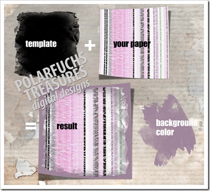 digital scrapbooking freebies   Wonderful effects with crumpled templates (PU Freebie)