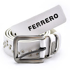 Ferrero Men's Casual Belt - FER8628-WHITE