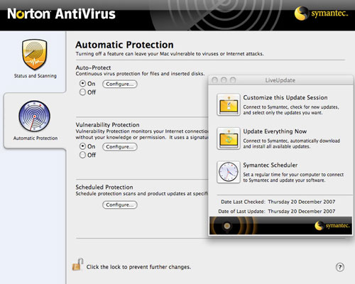 Norton AntiVirus 11.0 for Mac