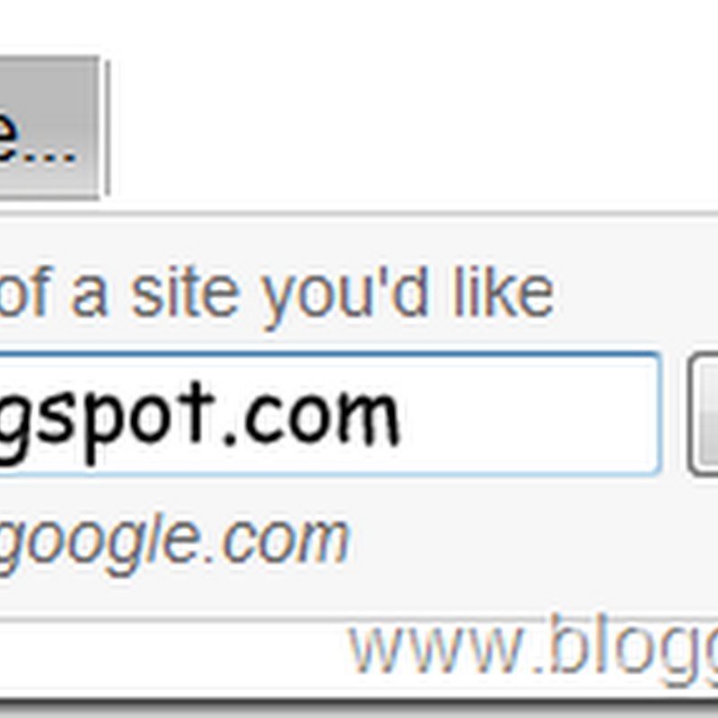 Add Blogger Sitemap to Google Webmaster Tools 