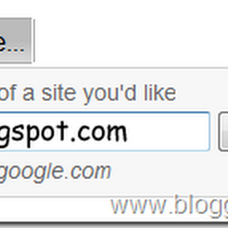 Add Blogger Sitemap to Google Webmaster Tools