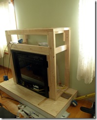Framing in the fireplace