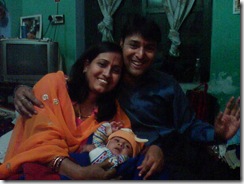 with mom and papa