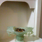 Carved jade bowl I use for my jewelry