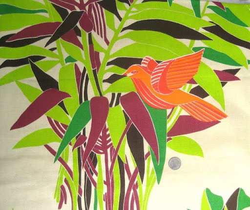 Vintage tropical fabric