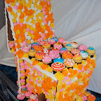 Chair made out of cupcakes!