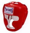 Twins Red Leather Head Guard