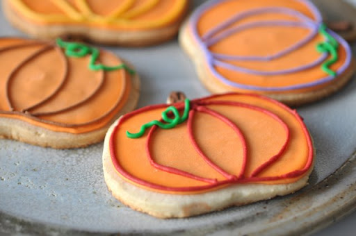 Pumpkin Sugar Cookies, but not the one I ate.