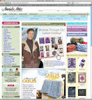 screenshot of website