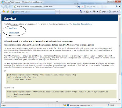 Test Web Service Project