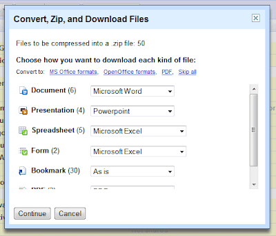 Google Docs Batch Export will allow you to convert each file to a different format Google Docs Batch Export will allow you to convert each file to a different format