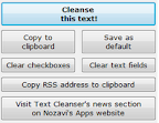 Remove redundant characters from a file using Text Cleanser