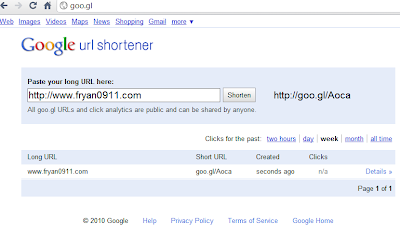 Goo.gl Is Google URL Shortener