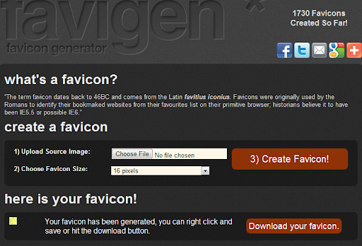 Favicon.ico+size