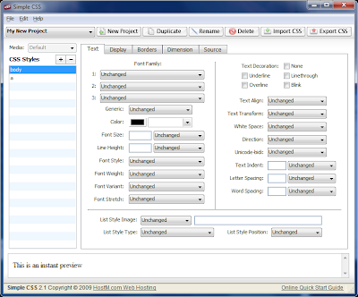 Edit Cascading Style Sheets By Point And Click With Simple CSS