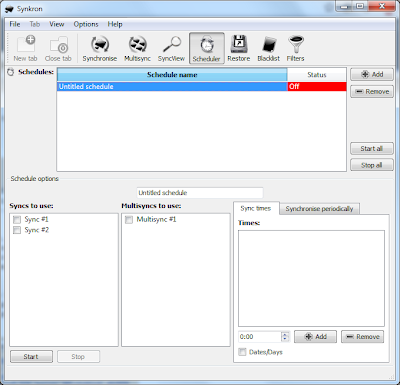 Schedule Sync job on Multiple Folders