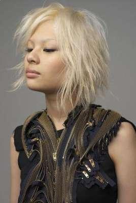 Asian Hairstyles for women - blonde asian haircuts