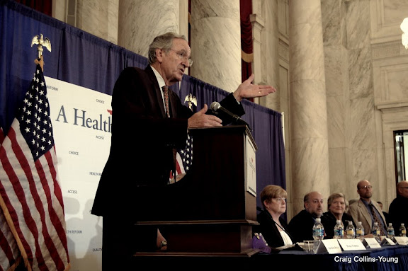 Sen. Tom Harkin discusses long-term services and supports during Senate HELP Committee's briefing on health care reform.