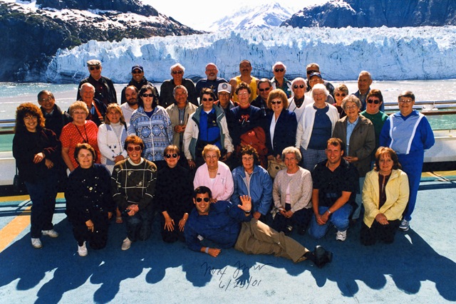 June 2001 - the "Max Flower Group" at Glacier Bay, Alaska.