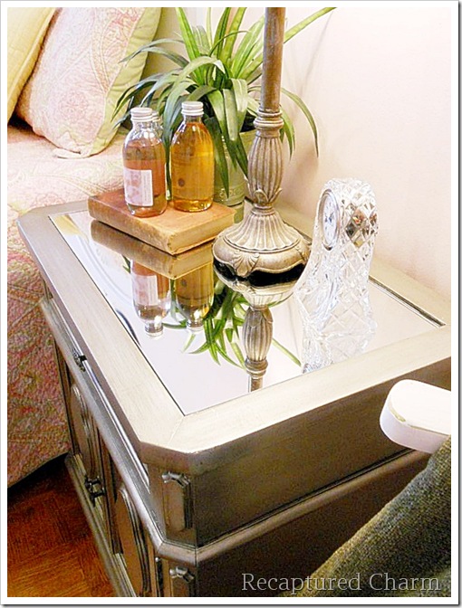 Silver Metallic Night Stands 063a