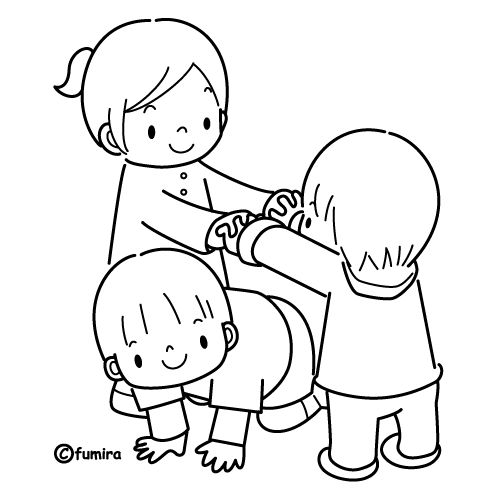 dibujos ninos jugando para colorear