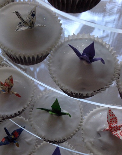 Origami Cranes Cake Toppers-2
