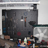 Pegboard organizaional shot.