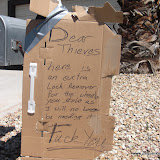 Note to the thieves