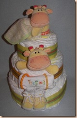 GiraffeDiaperCake