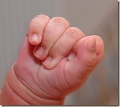 baby hand
